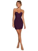 Sparkling Sheath Beading Mini Dress 