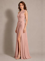 One-Shoulder Prom Dress with Slit