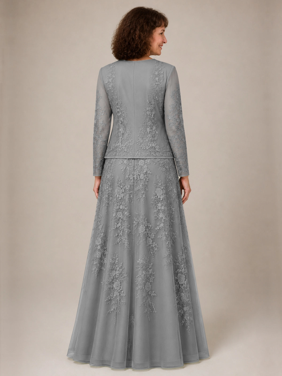 A-line Mother of the Bride Dress with Lace 