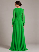 Chiffon Mother of the Bride Dress with Jewel Neckline 