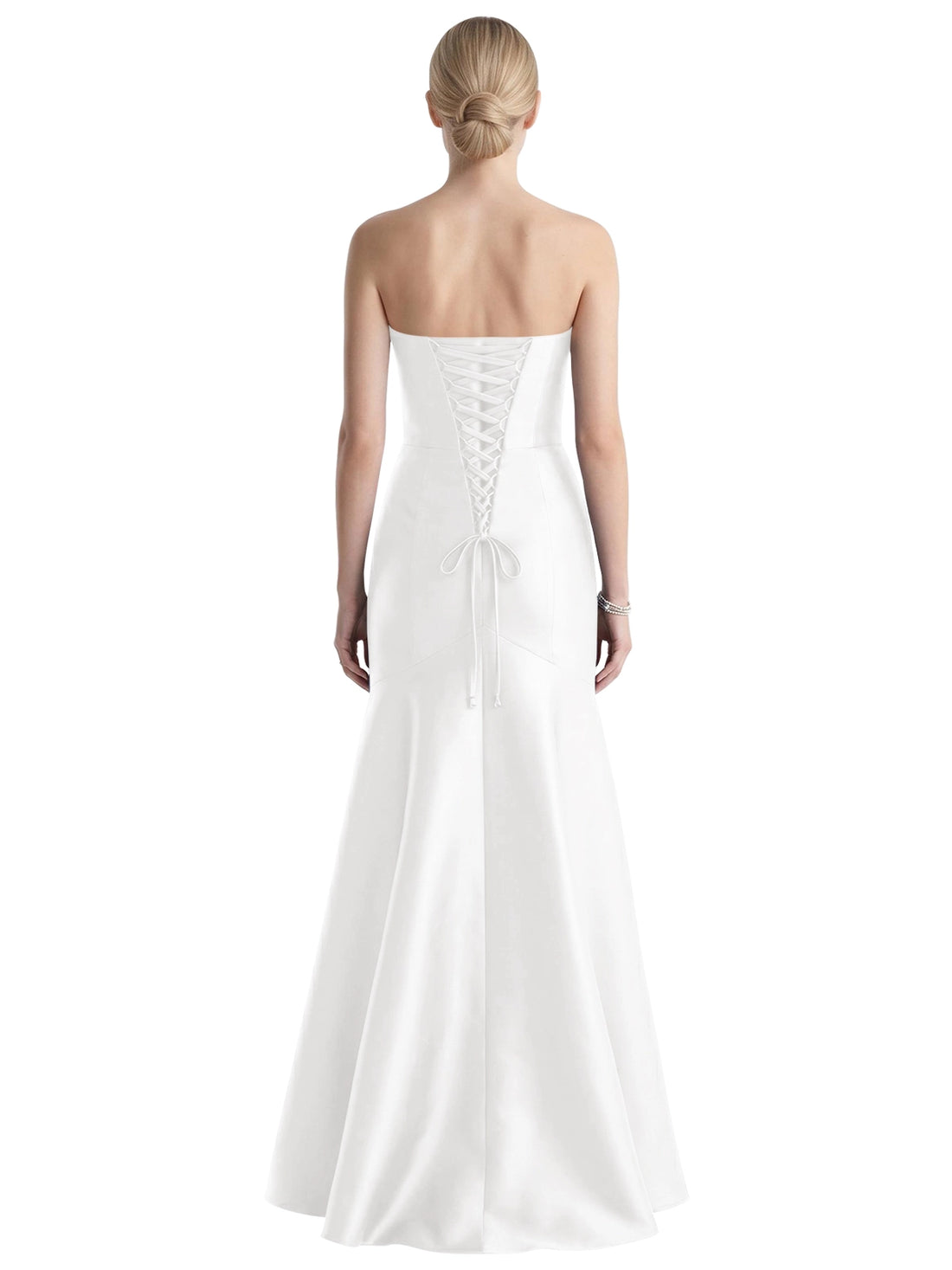 Strapless Ruched Bodice Prom Dress 