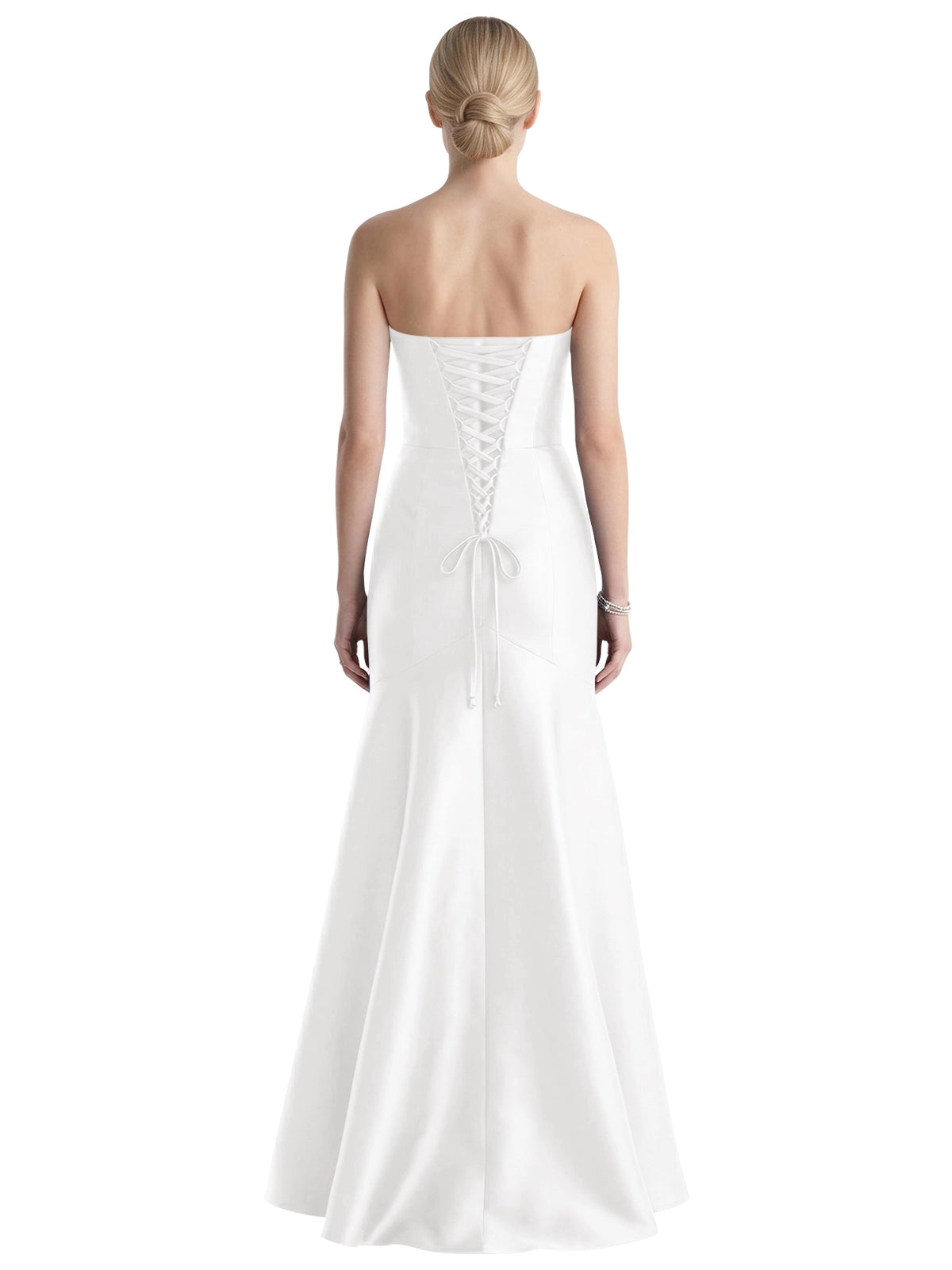 Strapless Ruched Bodice Prom Dress 