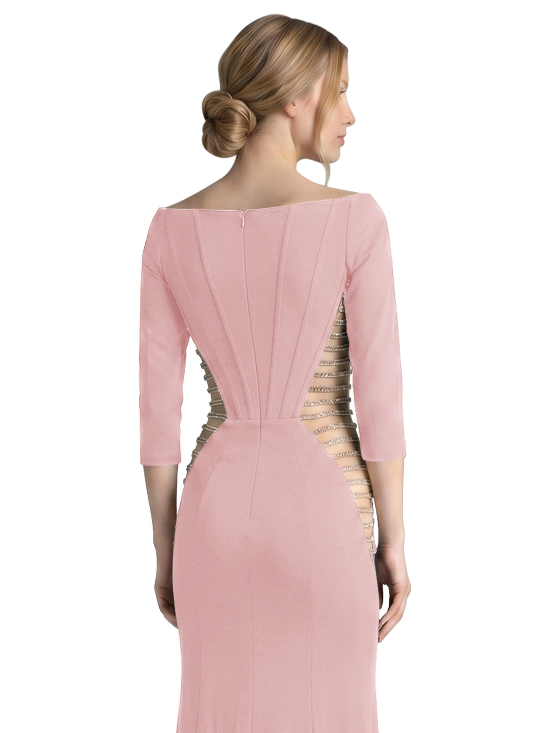 Side Cutout Slit Prom Dress 