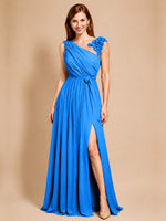 Chiffon Prom Dress with Appliques