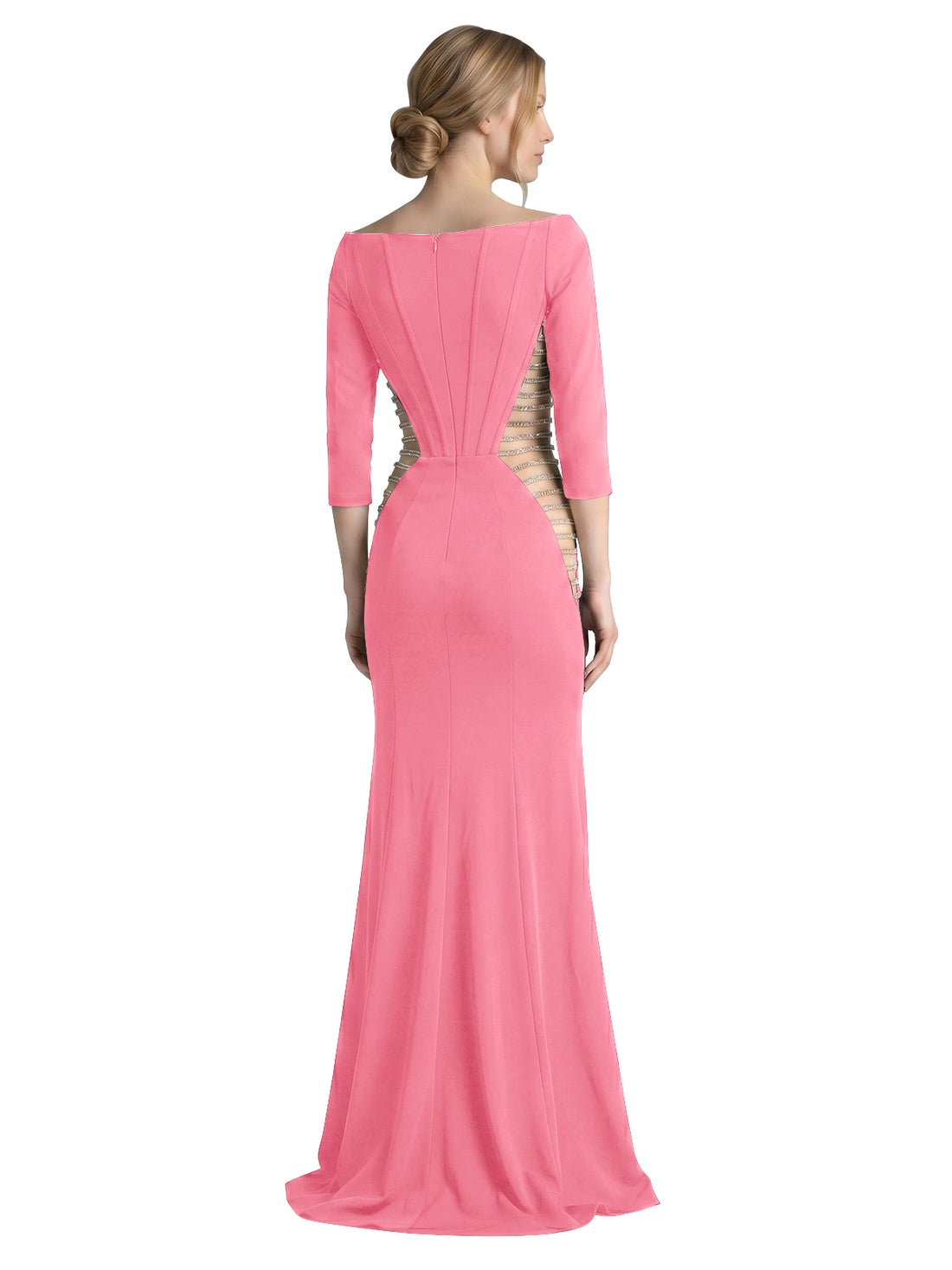 Side Cutout Slit Prom Dress 