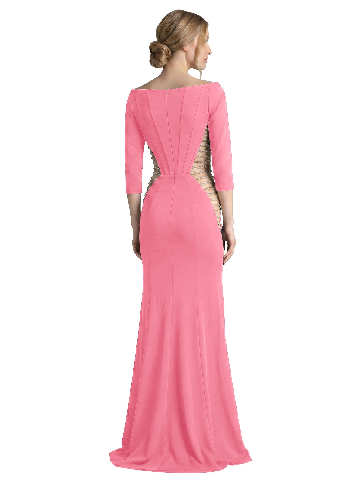 Side Cutout Slit Prom Dress 
