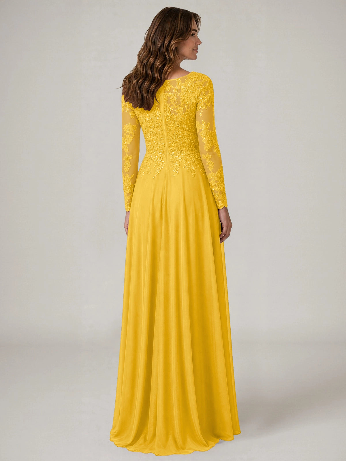 A-line Mother of the Bride Dress with Appliques