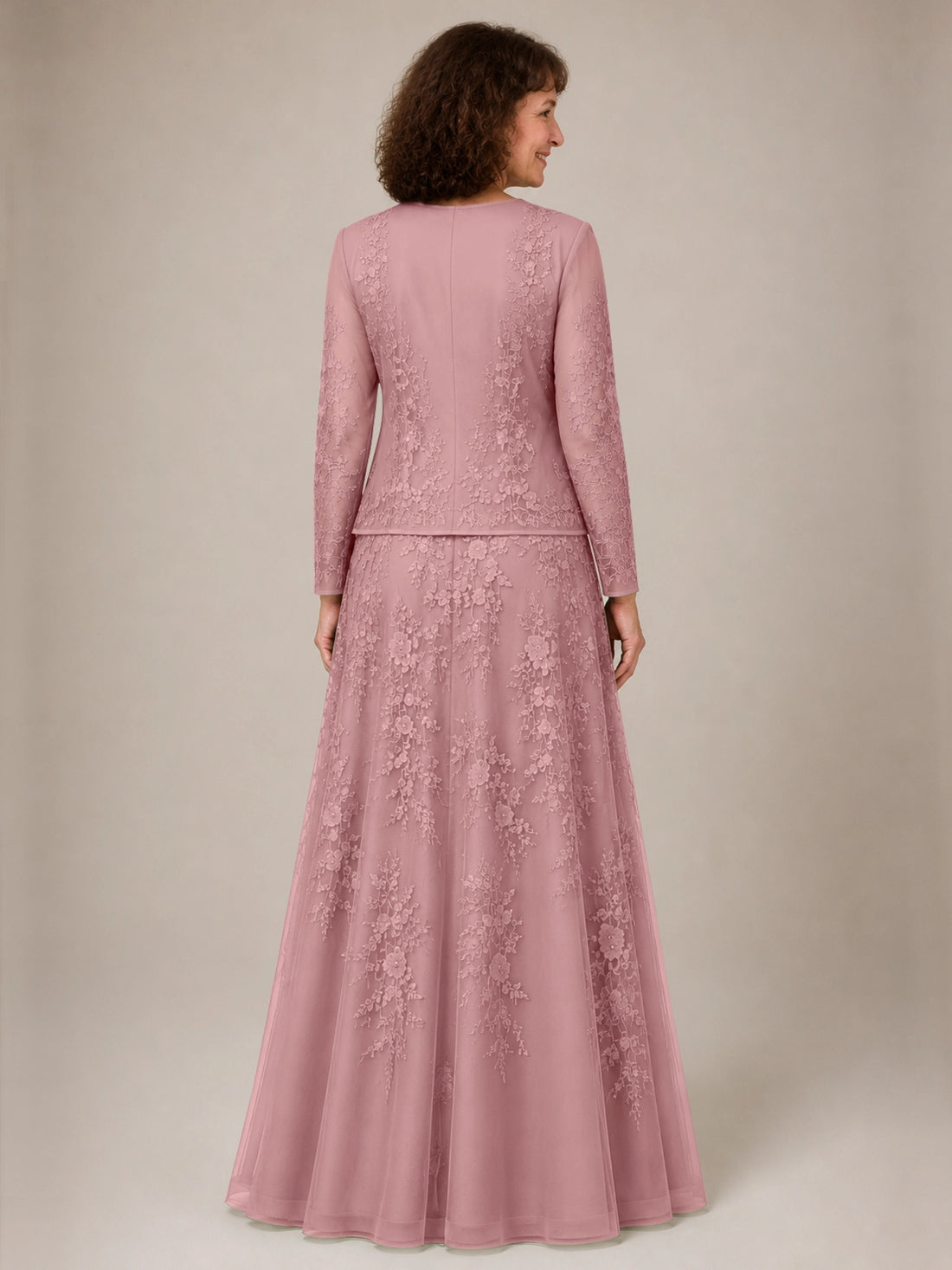 A-line Mother of the Bride Dress with Lace 