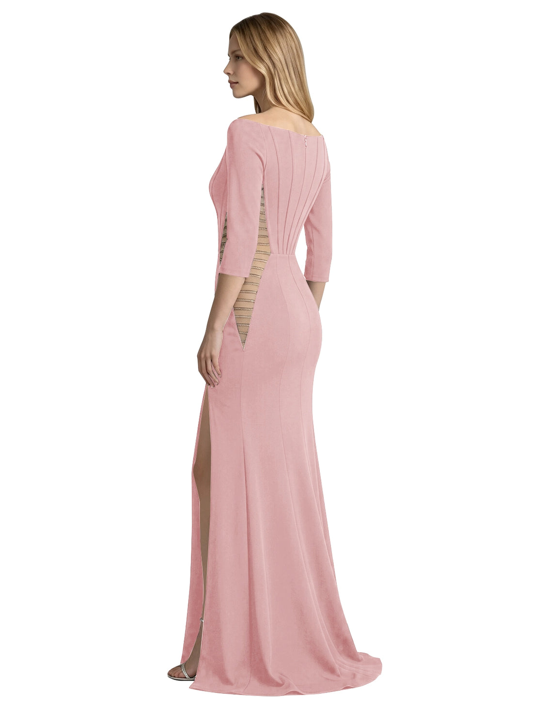 Side Cutout Slit Prom Dress 
