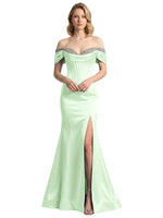 Corset Beaded Trumpet Prom Dress 