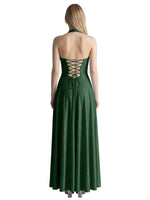 Halter Beaded Prom Dress 