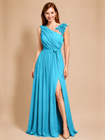 Chiffon Prom Dress with Appliques