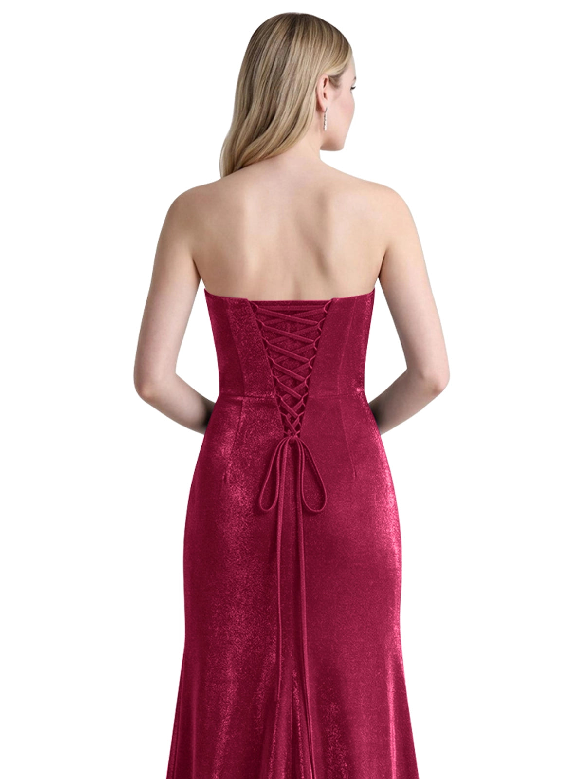 Velvet Prom Dress with Beaded Applique 