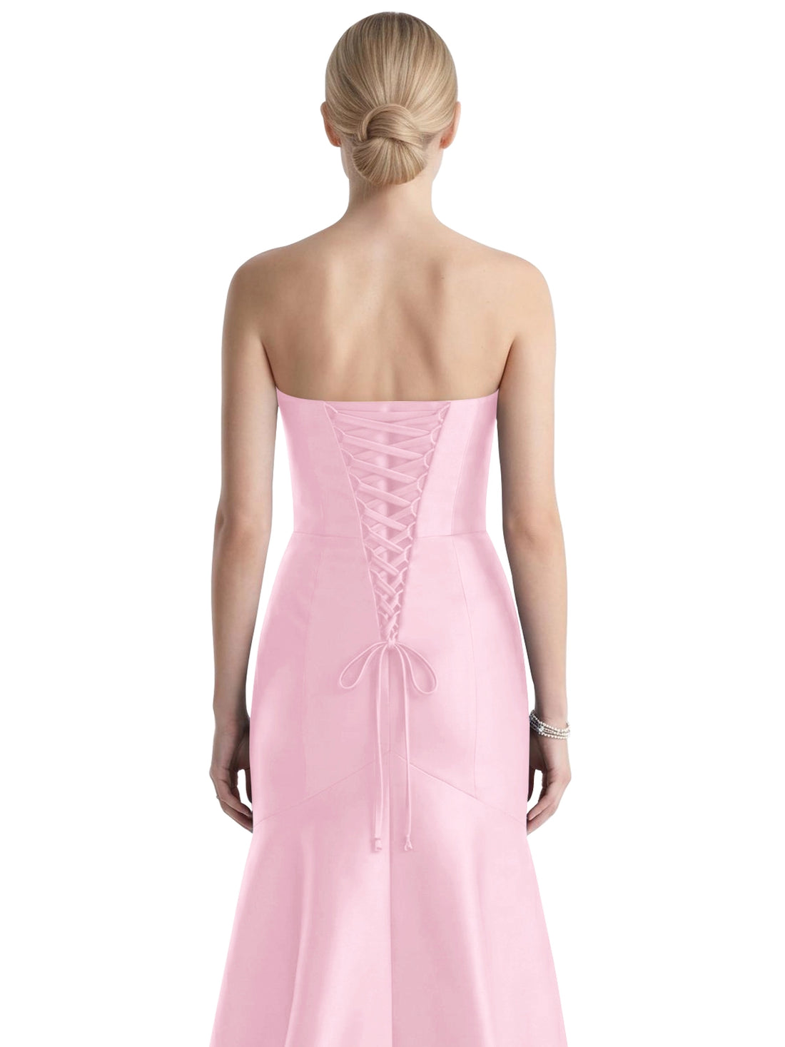 Strapless Ruched Bodice Prom Dress 