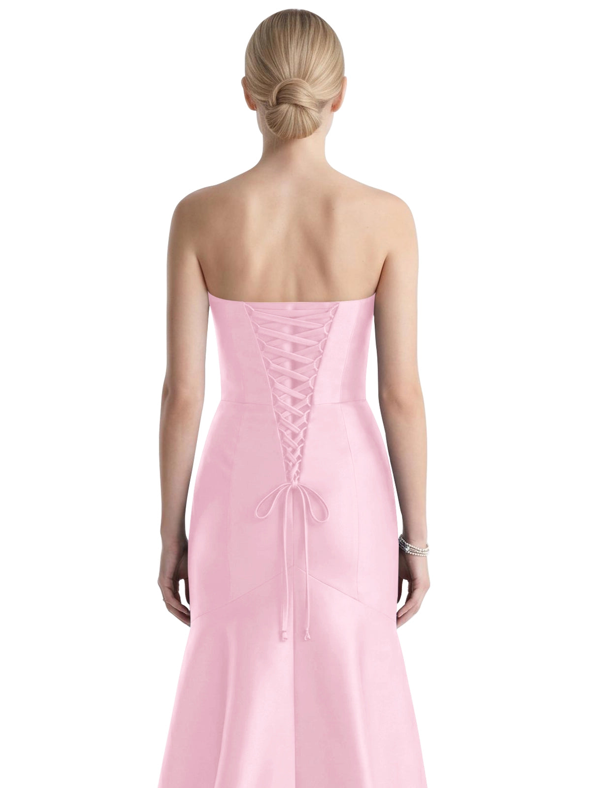 Strapless Ruched Bodice Prom Dress 
