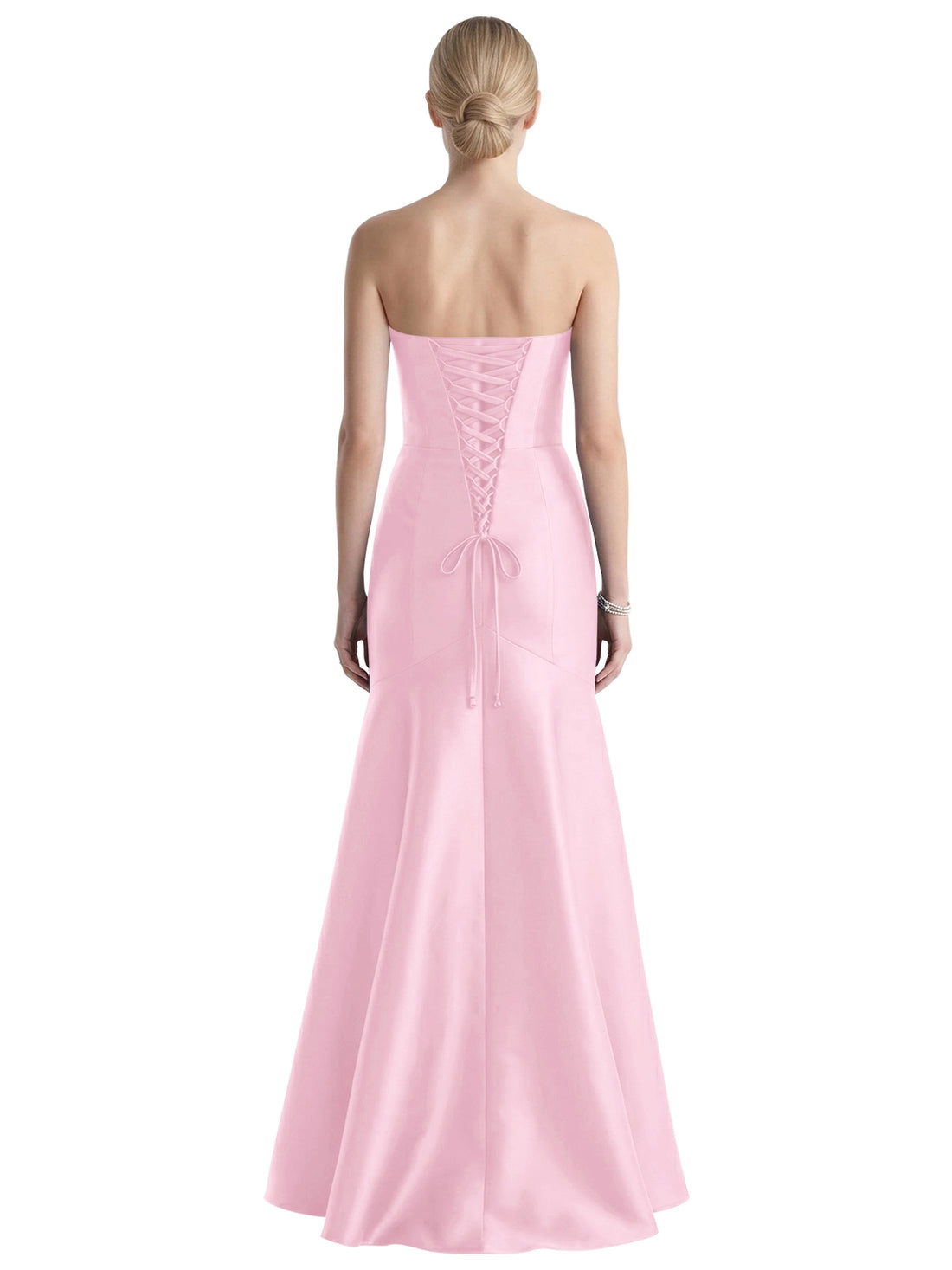 Strapless Ruched Bodice Prom Dress 