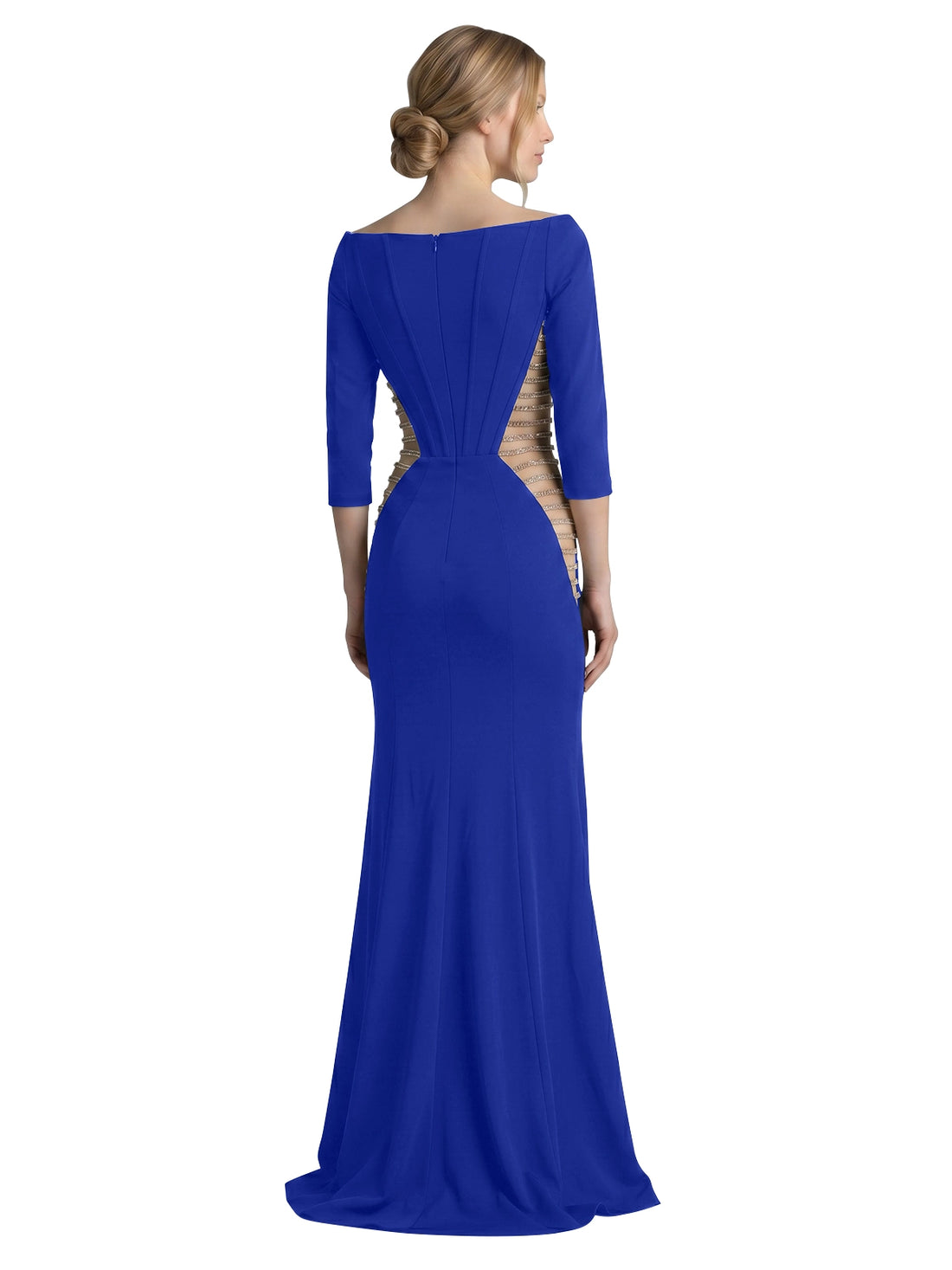 Side Cutout Slit Prom Dress 