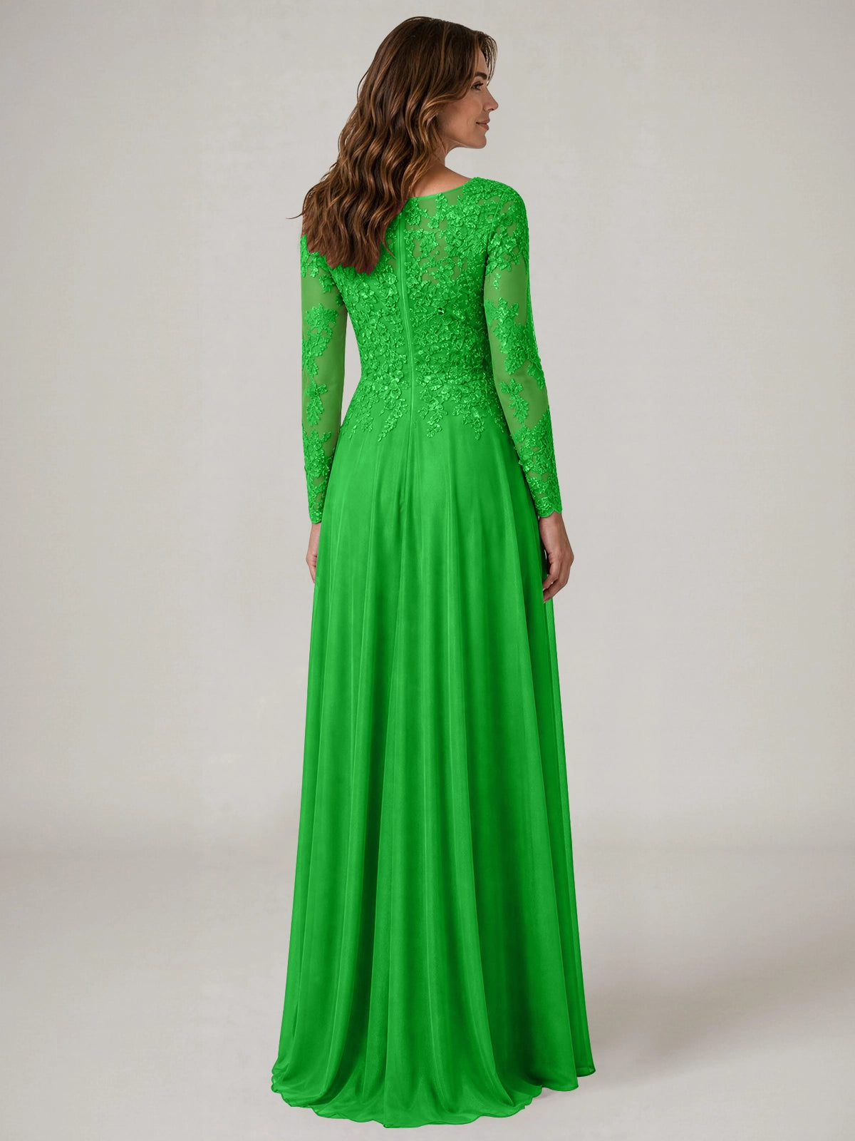 A-line Mother of the Bride Dress with Appliques