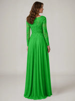 A-line Mother of the Bride Dress with Appliques