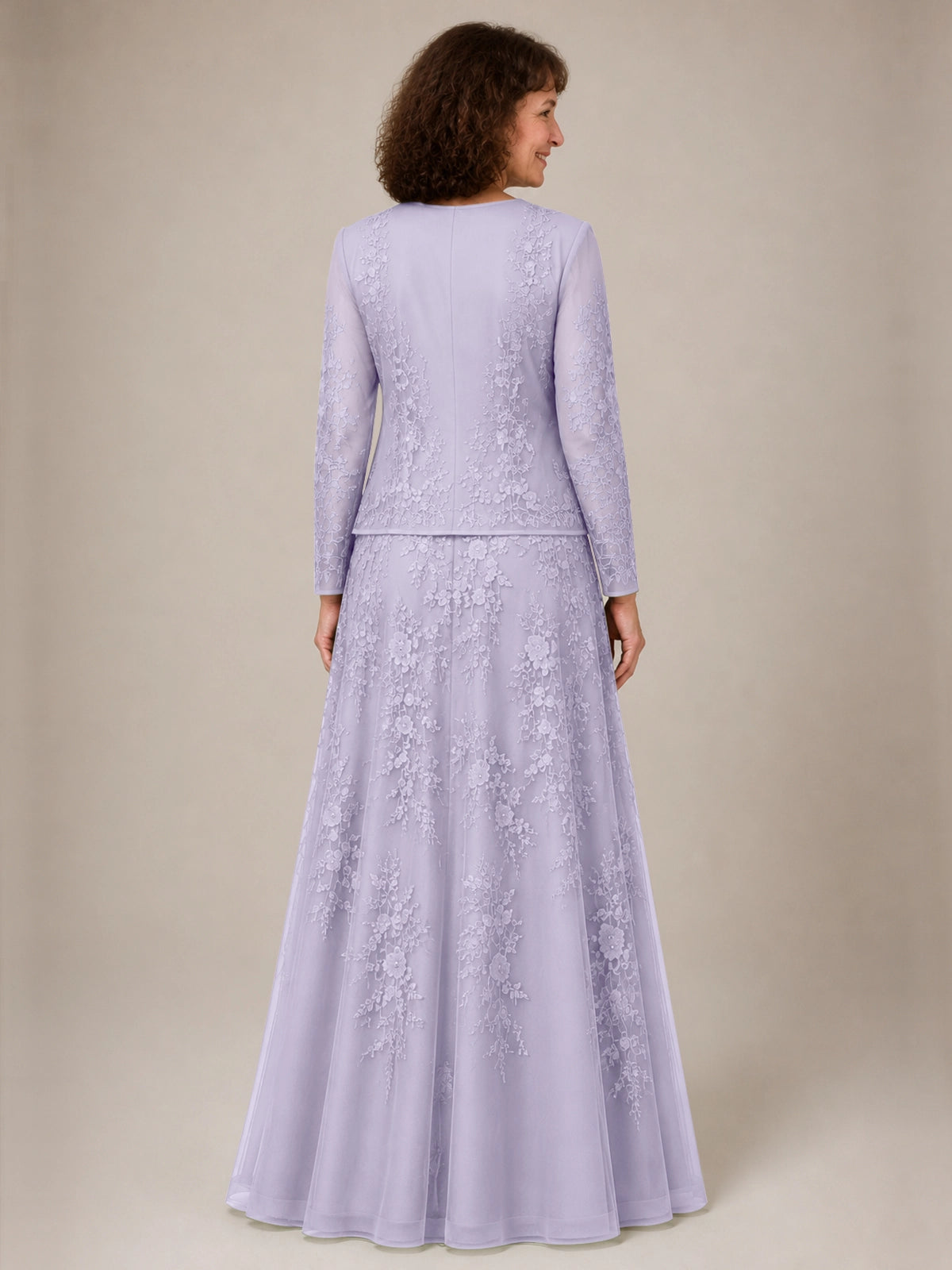 A-line Mother of the Bride Dress with Lace 