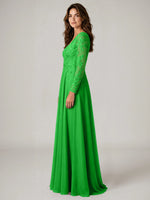A-line Mother of the Bride Dress with Appliques