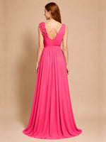 Chiffon Prom Dress with Appliques