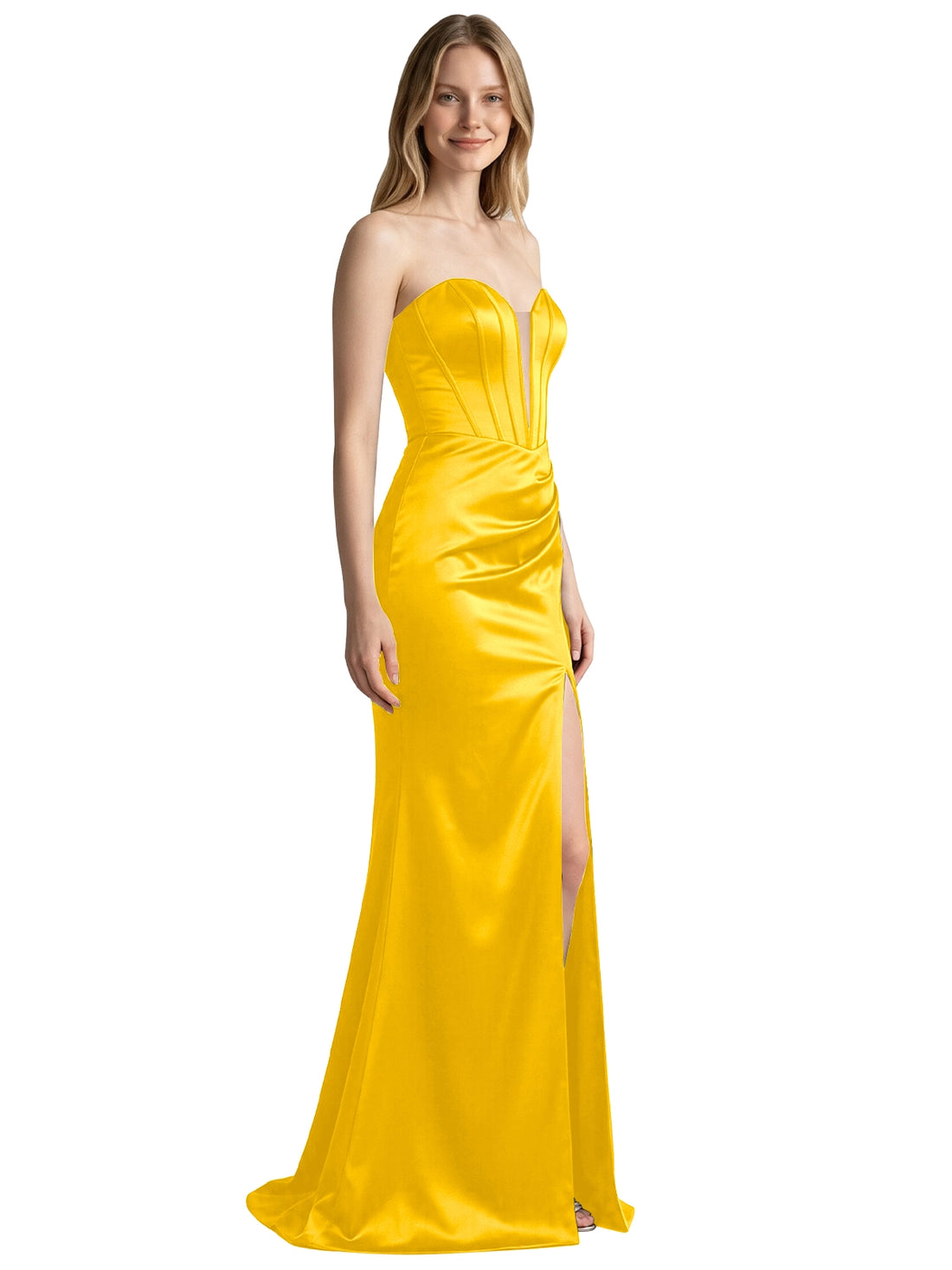 High Slit Sweetheart Prom Dress 