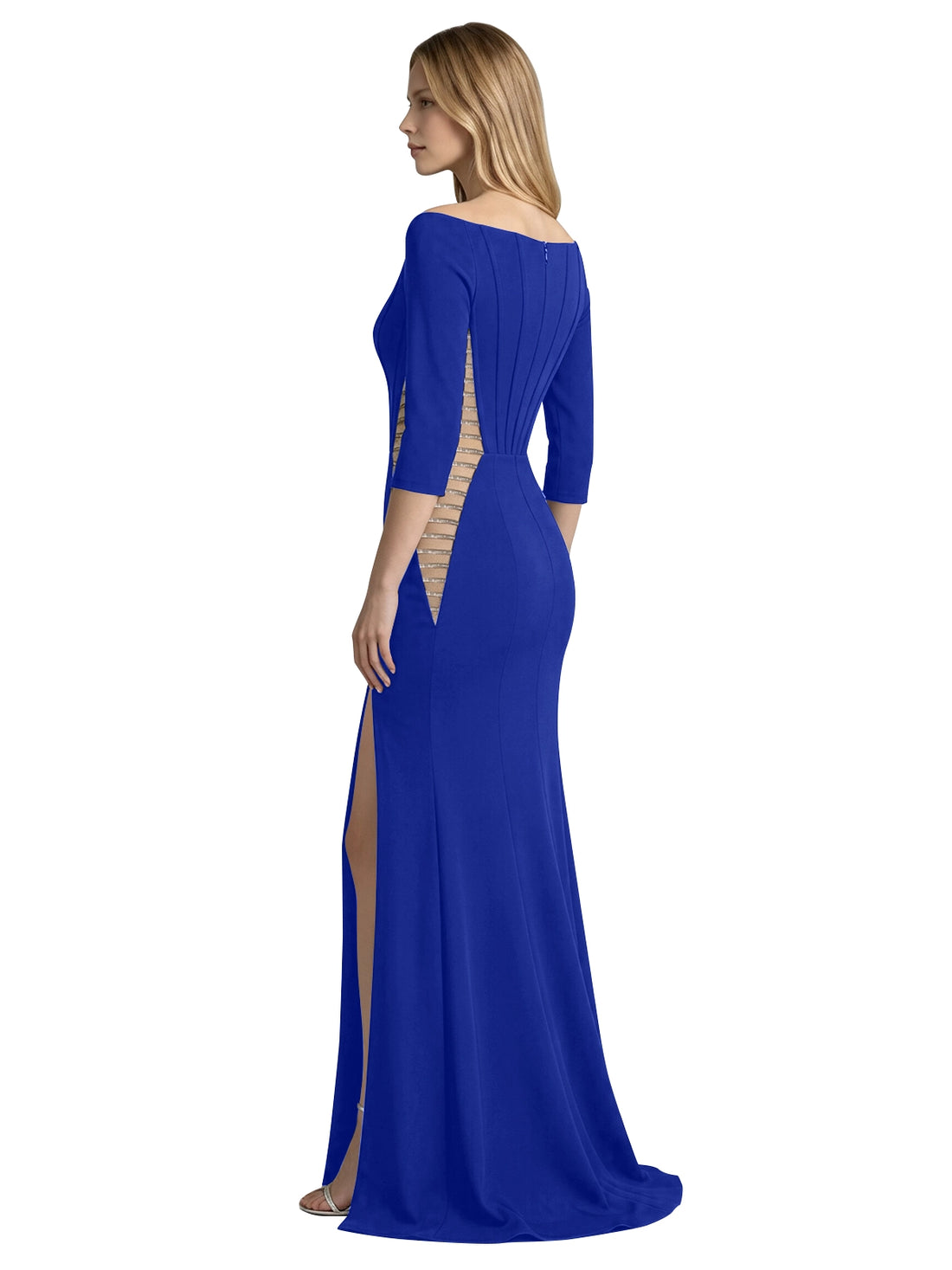 Side Cutout Slit Prom Dress 