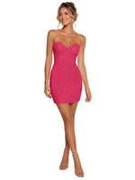 Sparkling Sheath Beading Mini Dress 