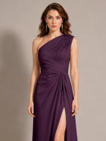 One-Shoulder Prom Dress with Slit