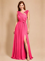 Chiffon Prom Dress with Appliques
