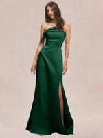 Satin Bow Accent Bridesmaid Dress 