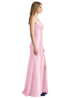 Strapless Ruched Bodice Prom Dress 