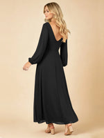 A-line Bridesmaid Dress with Long Sleeves 