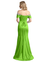 Corset Beaded Trumpet Prom Dress 