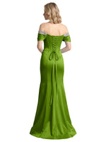 Corset Beaded Trumpet Prom Dress 