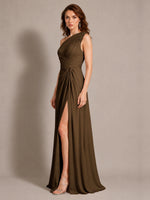 One-Shoulder Prom Dress with Slit