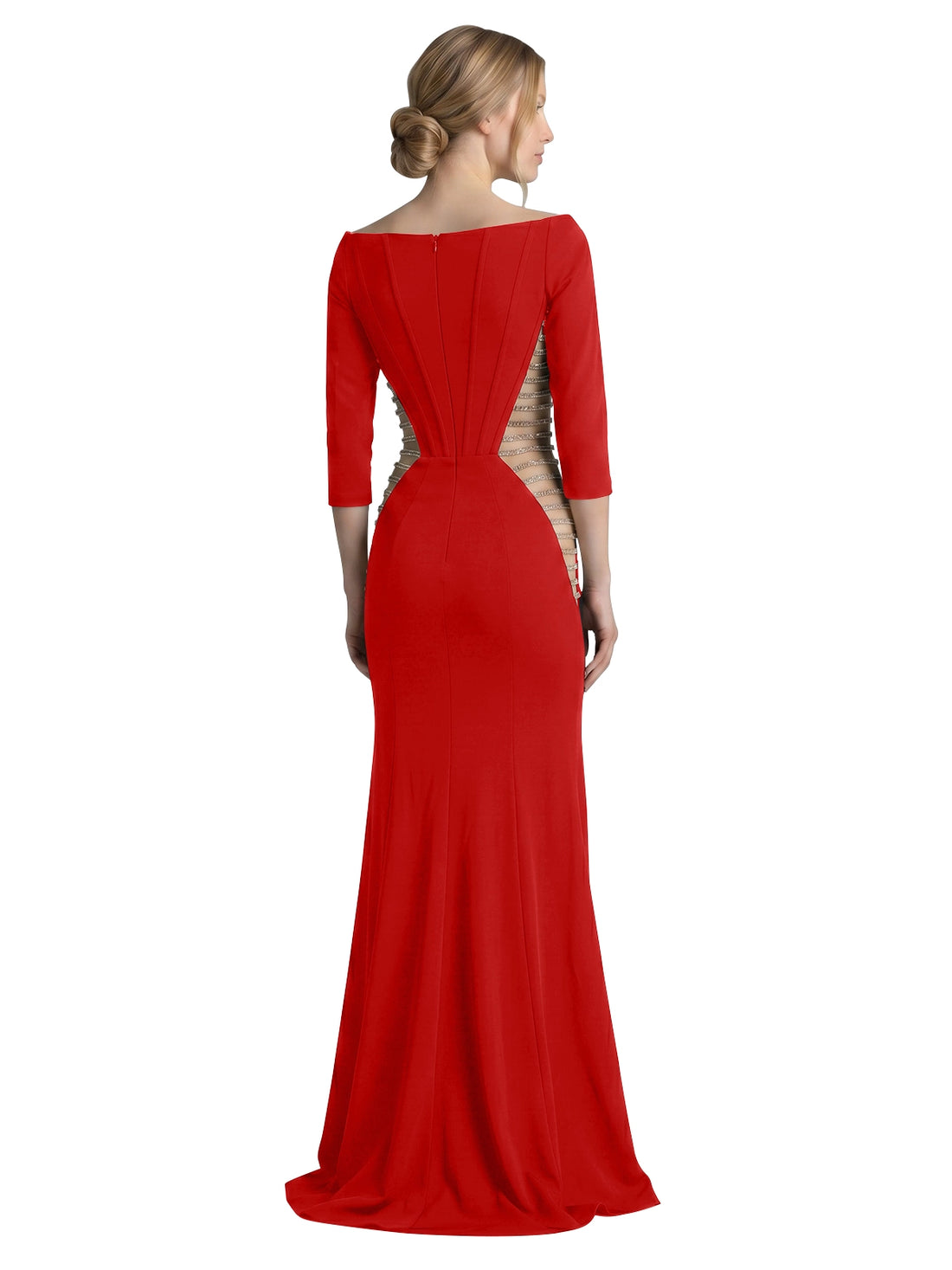 Side Cutout Slit Prom Dress 