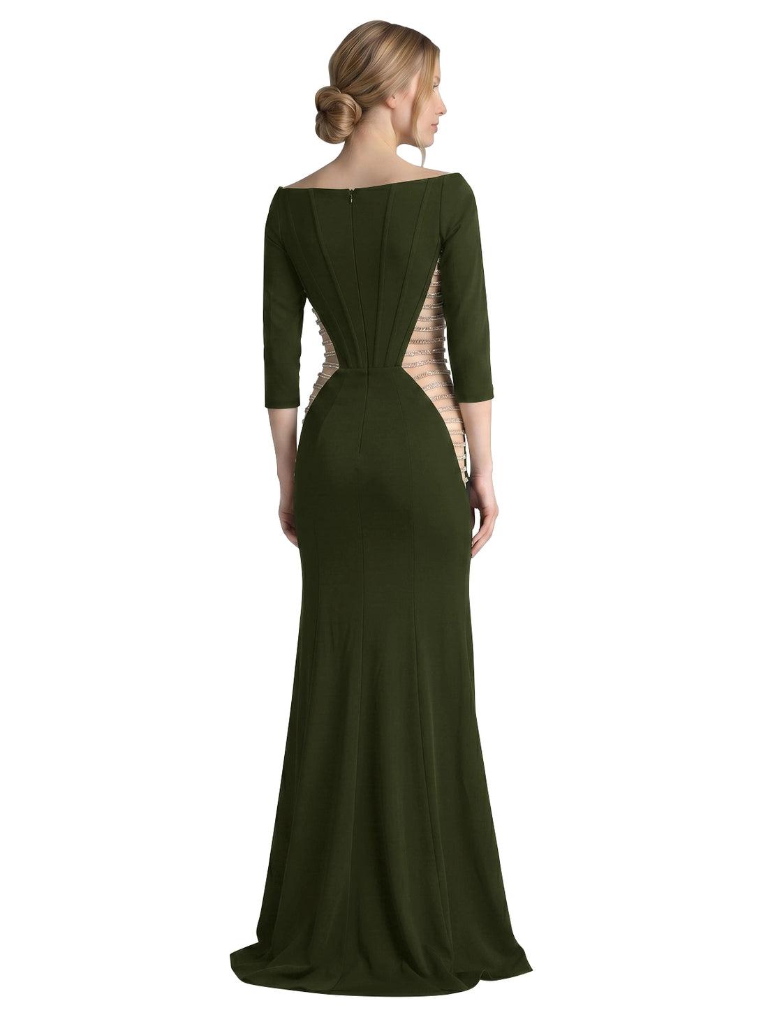 Side Cutout Slit Prom Dress 