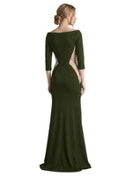 Side Cutout Slit Prom Dress 