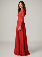 A-line Mother of the Bride Dress with Appliques