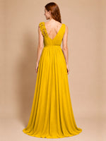 Chiffon Prom Dress with Appliques