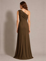 One-Shoulder Prom Dress with Slit