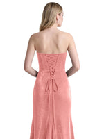 Velvet Prom Dress with Beaded Applique 