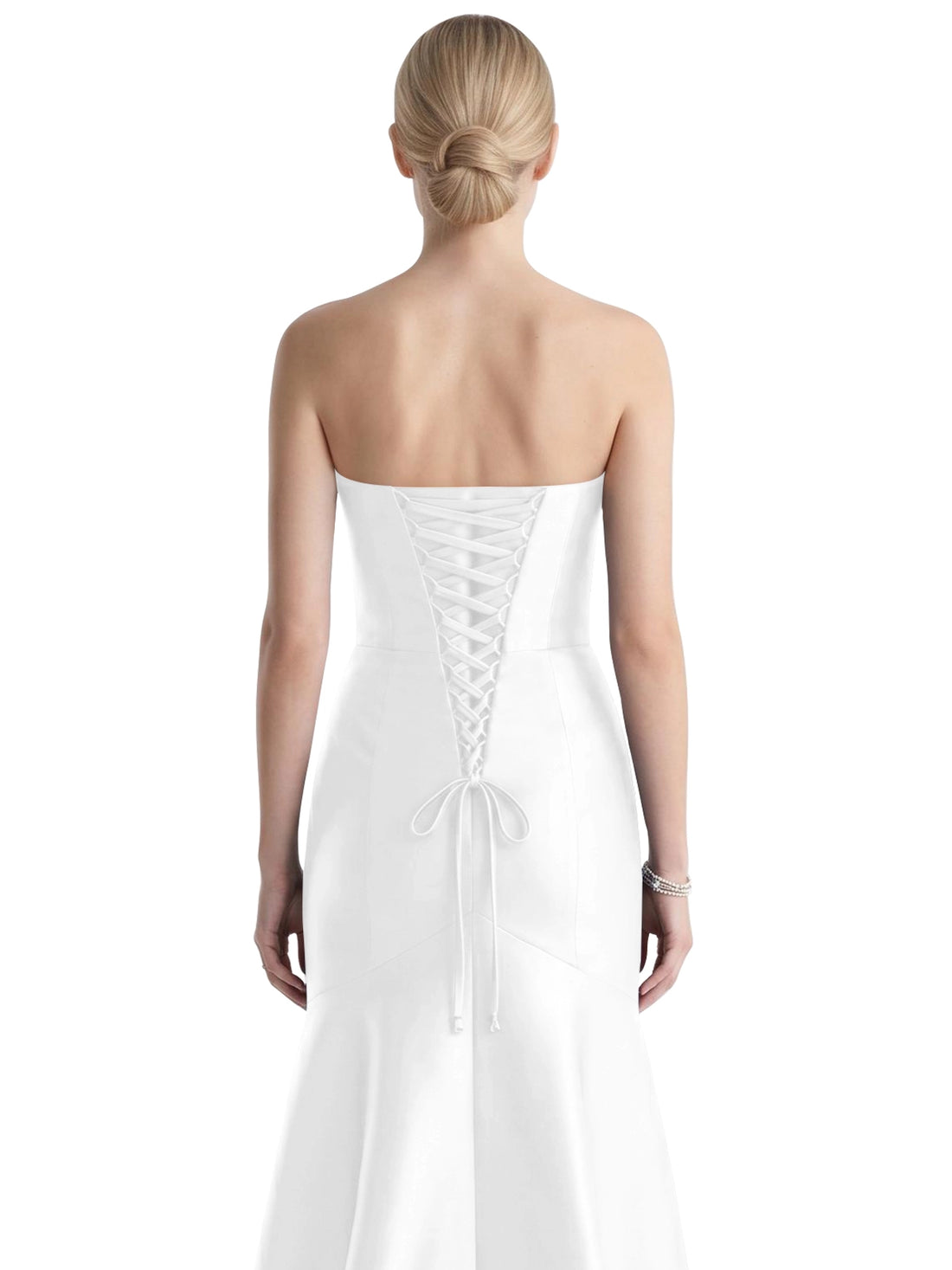 Strapless Ruched Bodice Prom Dress 