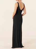 Chiffon Bridesmaid Dress with Slit 