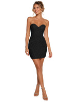 Sparkling Sheath Beading Mini Dress 