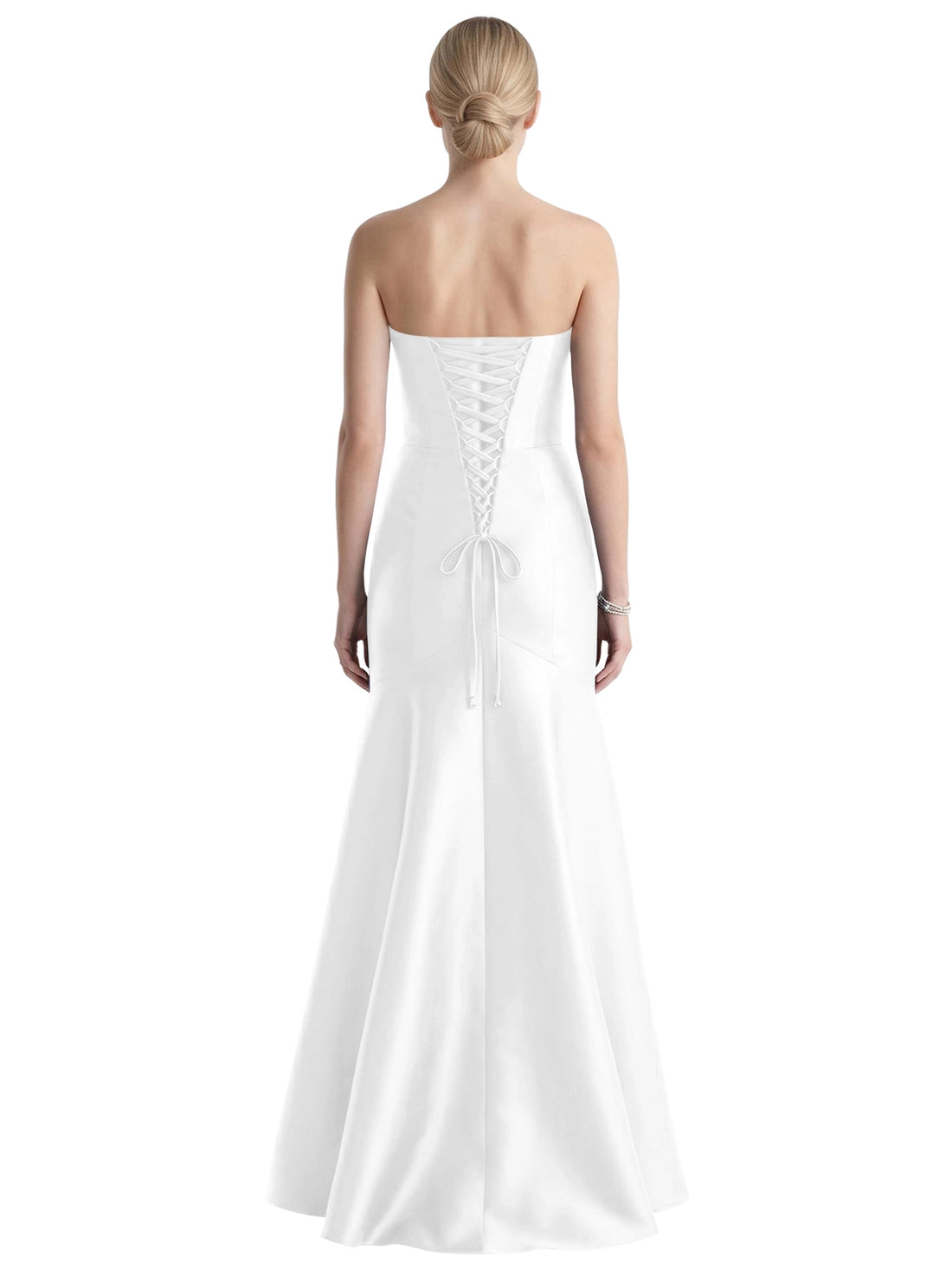 Strapless Ruched Bodice Prom Dress 
