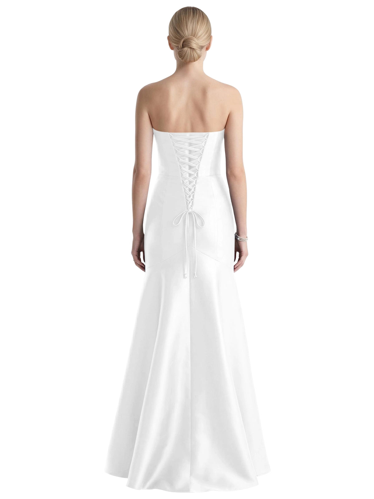 Strapless Ruched Bodice Prom Dress 