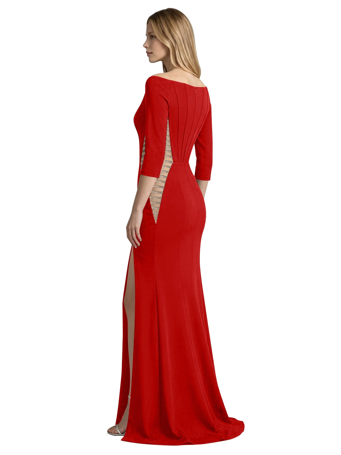 Side Cutout Slit Prom Dress 